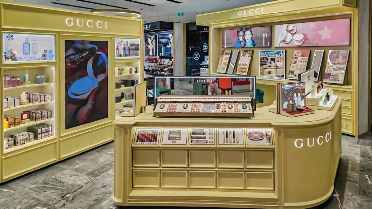 Gucci retail environment built by Positive Design